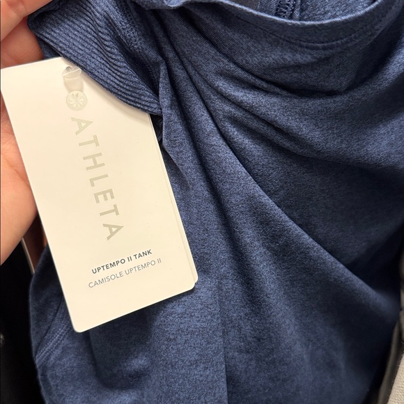 3X - ATHLETA - Uptempo II Tank Loungewear Athleisure Navy Blue NEW - Picture 3 of 4